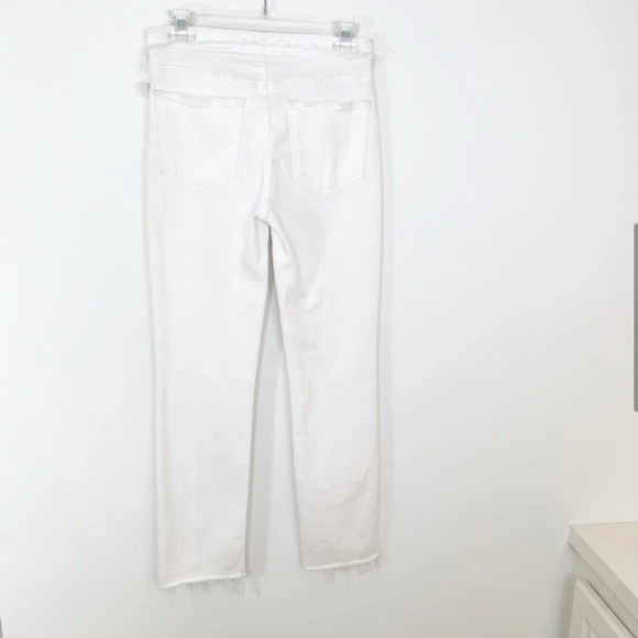 FRAME DENIM Le High Rise
NWOT Sz 25 Straight Leg Tie Waist White Jeans - Picture 7 of 12